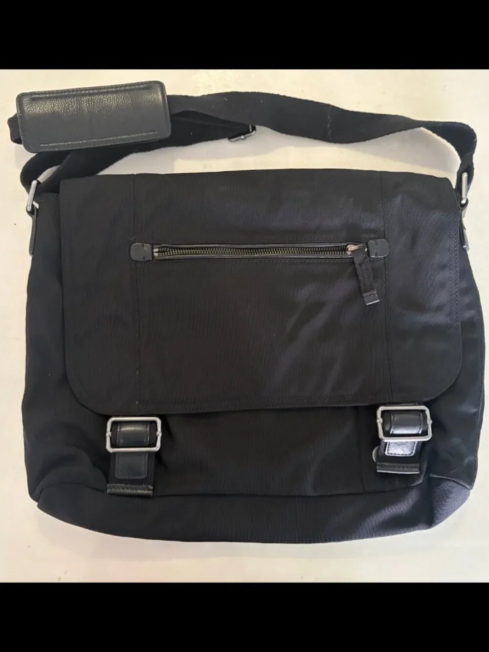 Banana Republic Messenger Bag Black Adjustable Strap NWT